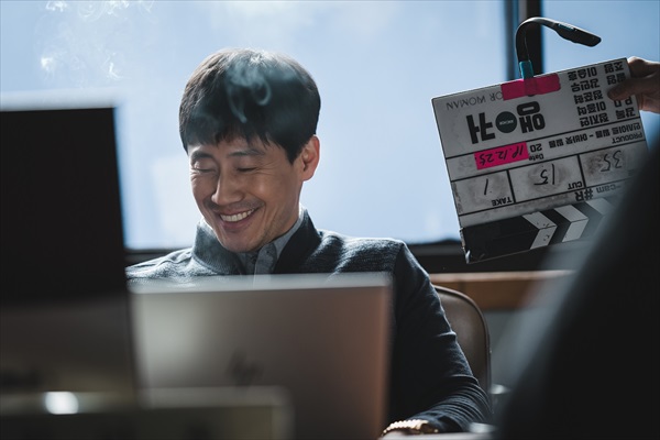 撮影現場でのシン・ハギュン