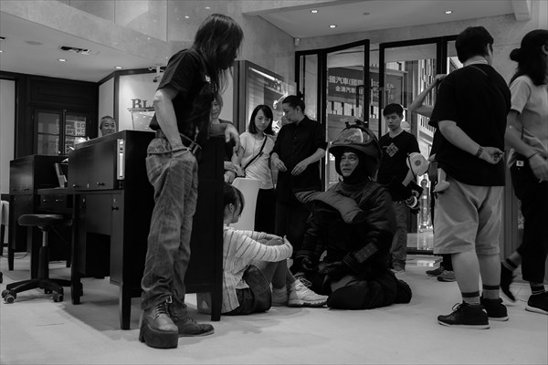 『バーニング・ダウン』メイキング写真２