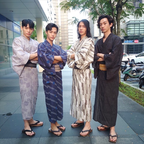 「正負之間」浴衣姿のメインキャスト