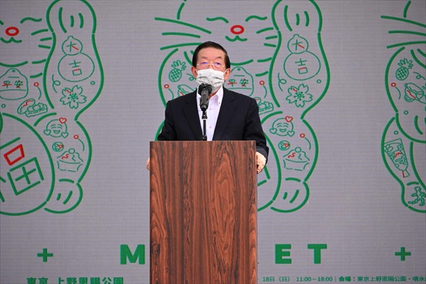 台北駐日経済文化代表処の謝長廷代表