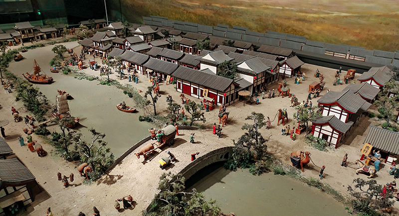 長安西市の復元模型