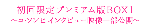 初回限定プレミアム版BOX1～コ・ソンヒ インタビュー映像一部公開～